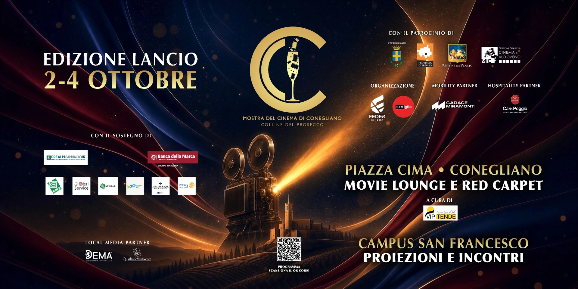 Visual ufficiale della Mostra del Cinema di Conegliano 2026